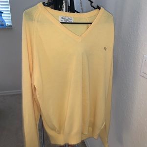 Yellow dior sweater